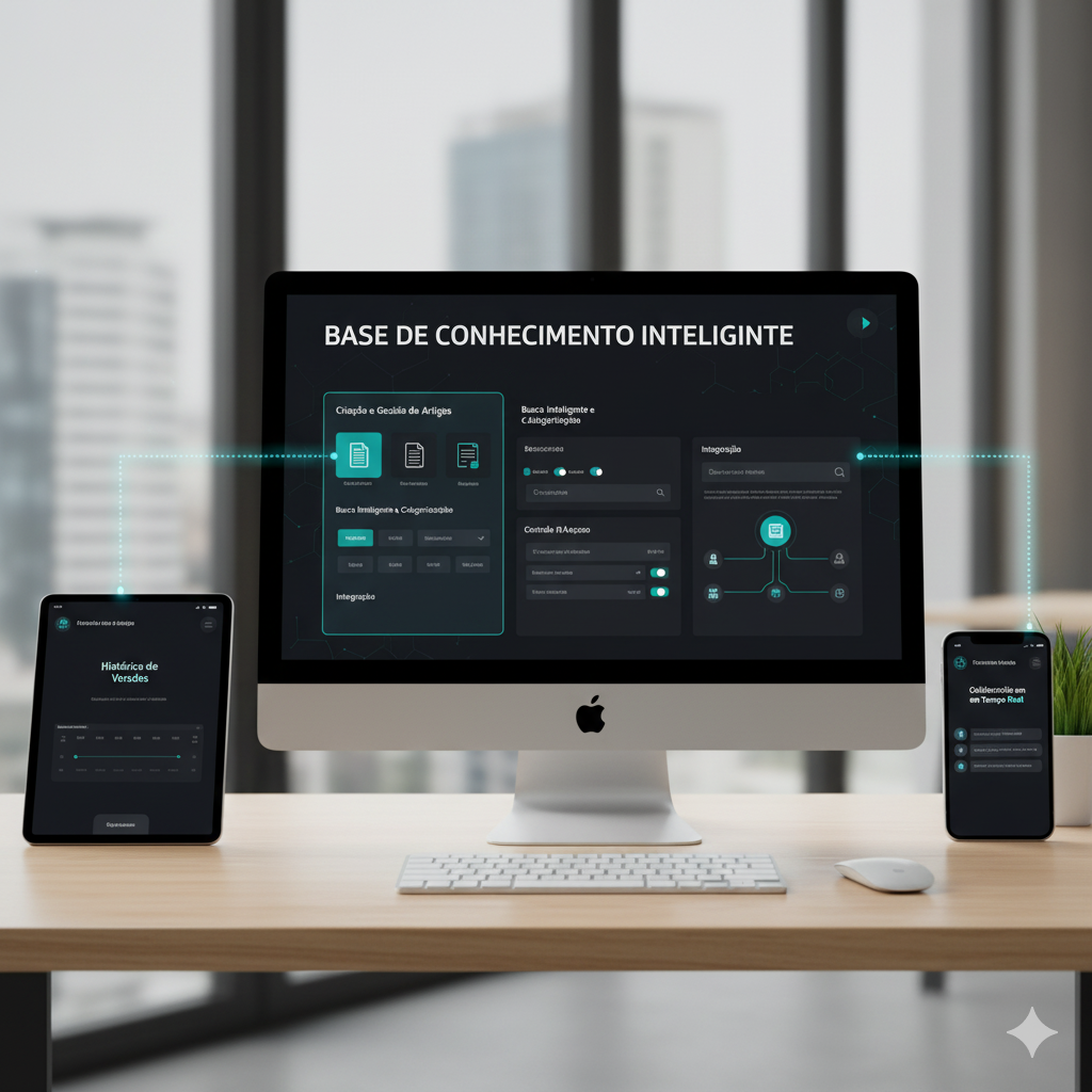 Imagem representativa de uma base de conhecimento inteligente
